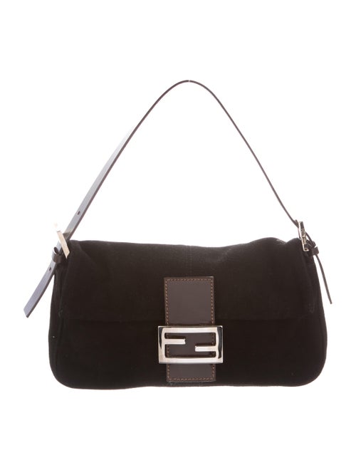 Fendi Suede Baguette Black