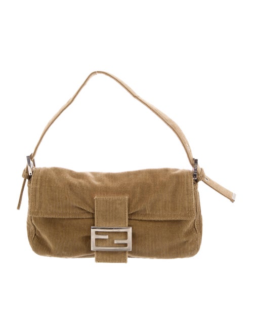 Fendi Corduroy Baguette Brown