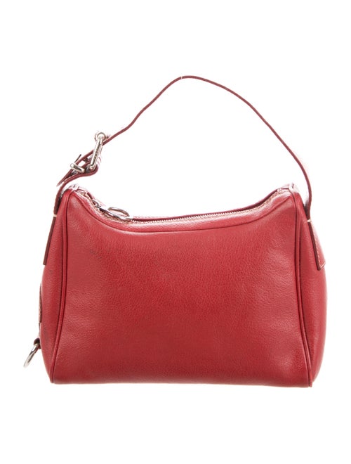 Fendi Leather Handle Bag Red