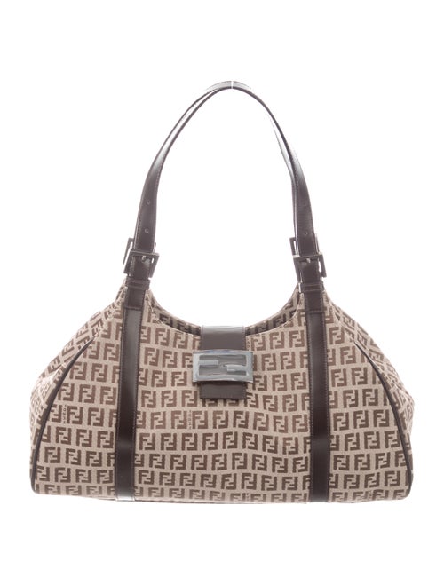 Fendi Zucchino Shoulder Bag brown