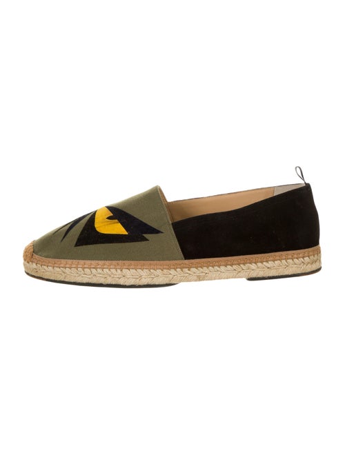 Fendi Monster Frog Espadrilles olive