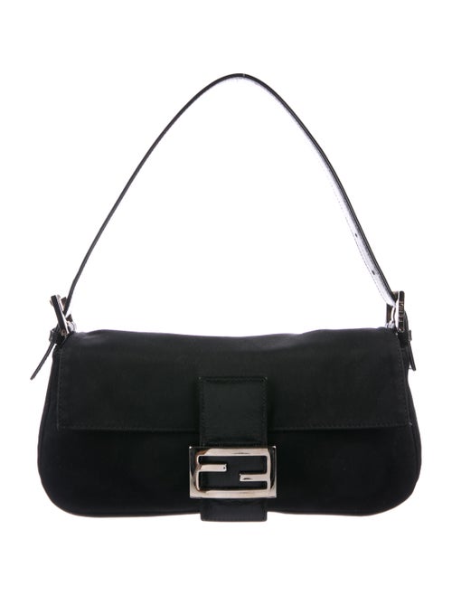 Fendi Nylon Baguette Black