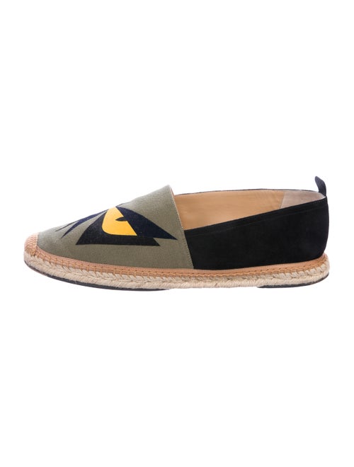 Fendi Butterfleyes Colorblock Espadrilles green