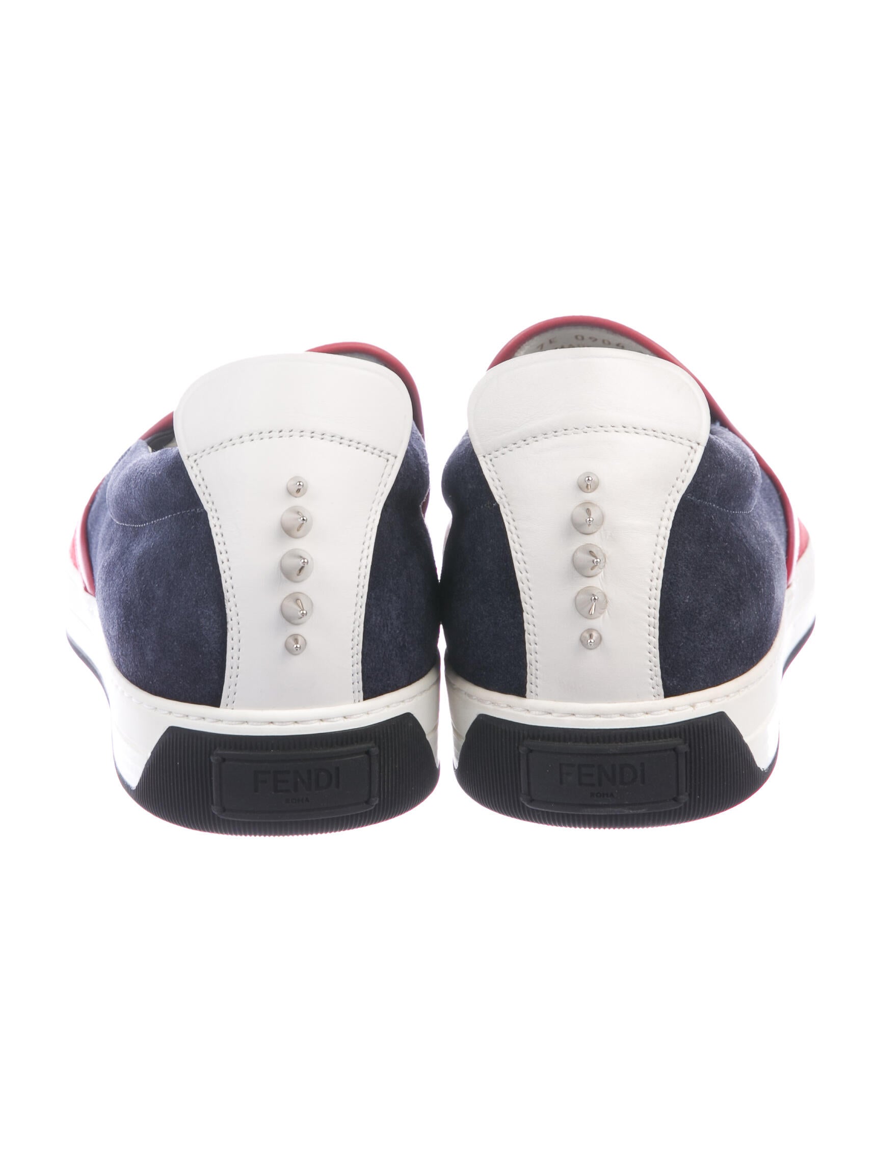 fendi monster slip on sneakers