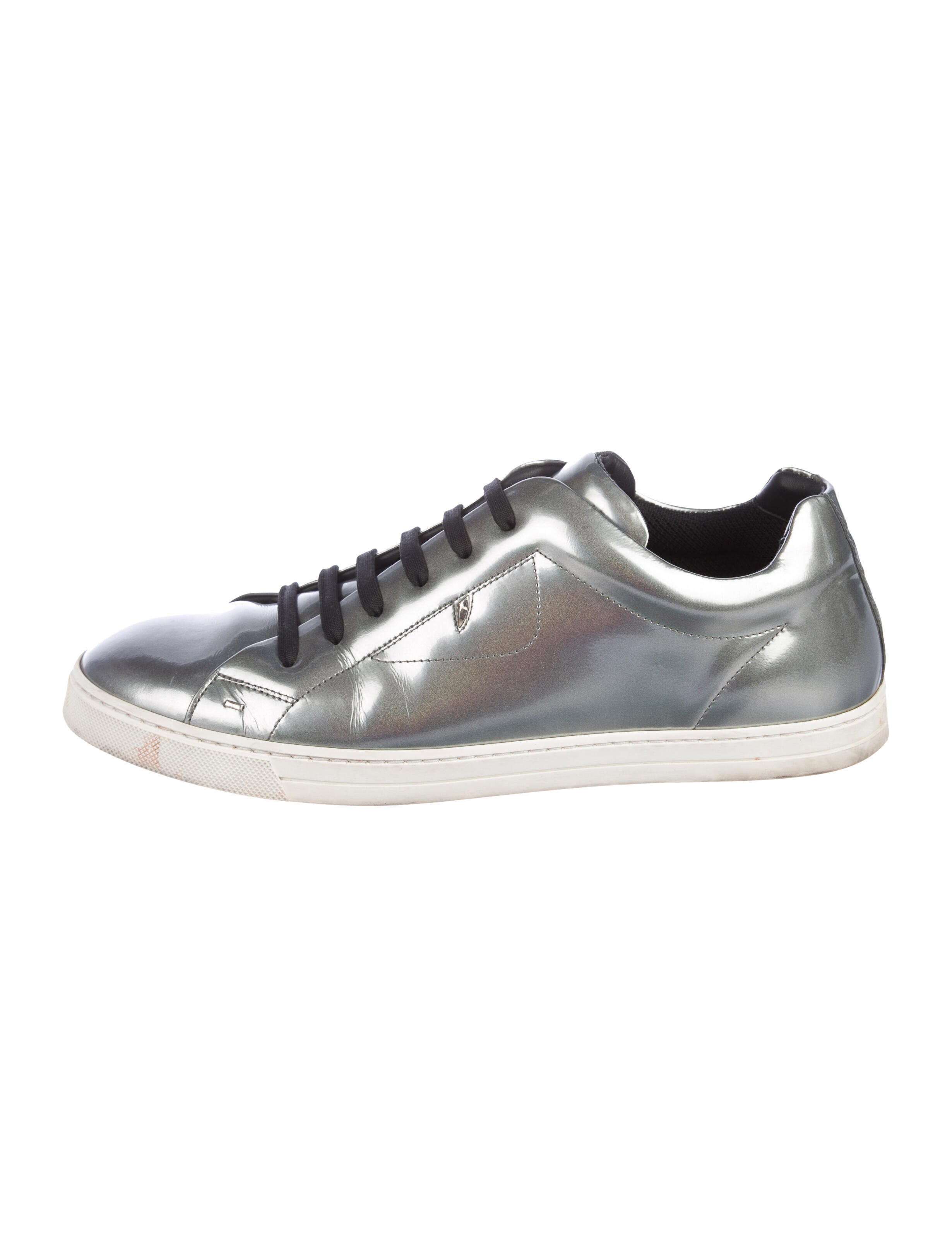 fendi metallic sneakers