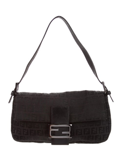 Fendi Zucchino Baguette Black