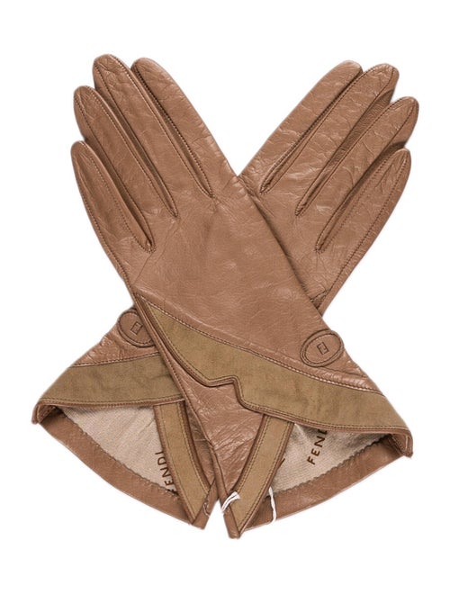 Fendi Vintage Leather Gloves