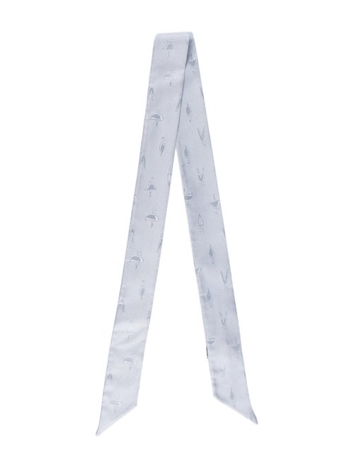 Fendi Bamboline Silk Bandeau blue