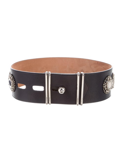 Fendi Embellished Waist Belt Navy