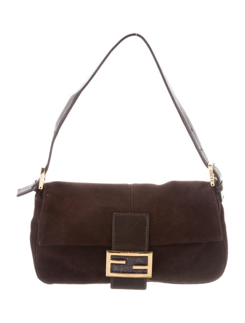 Fendi Suede Baguette gold