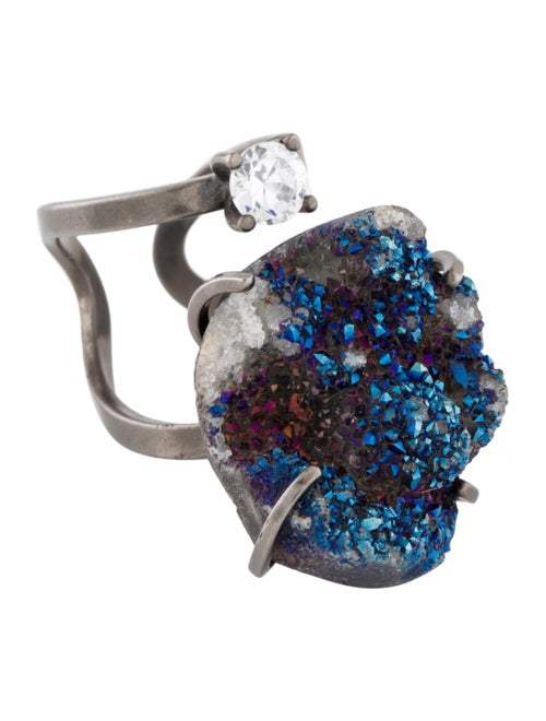 Fendi Druzy & Crystal Ring