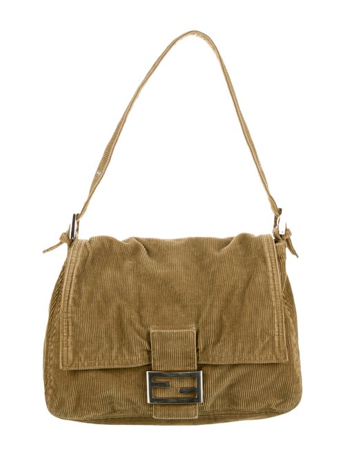 Fendi Corduroy Mama Baguette Bag Green