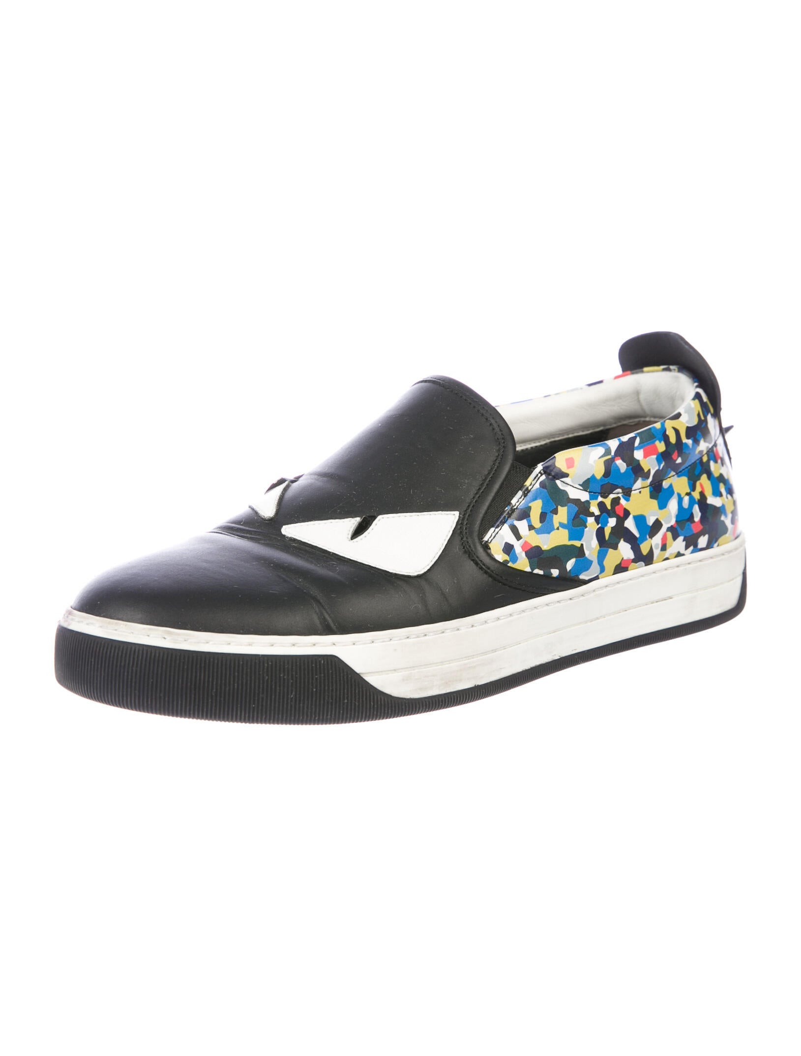 fendi monster slip on