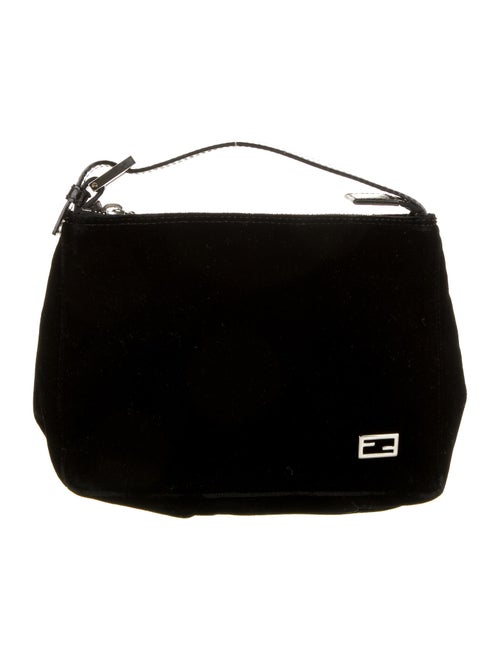 Fendi Vintage Velvet Baguette Black