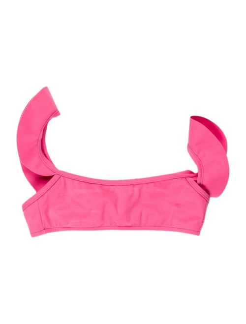 Fendi Ruffle Embellishment Top Pink