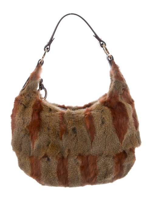 Fendi Fur Shoulder Bag Brown