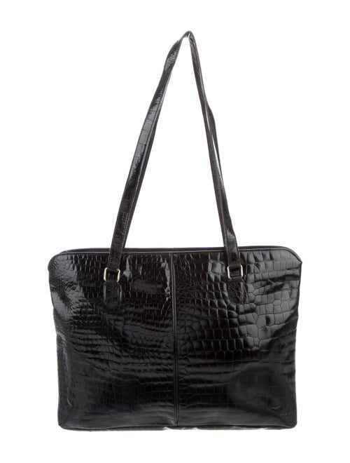 Fendi Vintage Embossed Tote Black