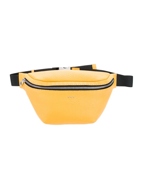 Fendi Selleria Leather Waist Belt Yellow