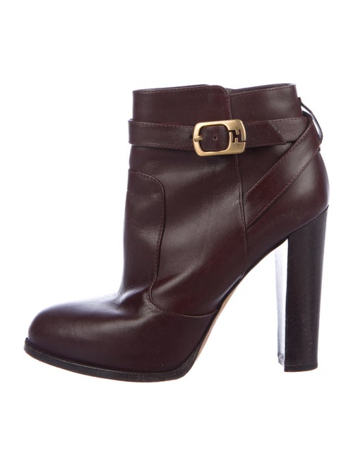 Fendi Leather Boots Brown