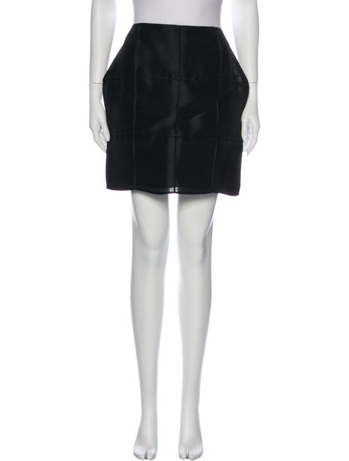 Fendi Silk Mini Skirt Black