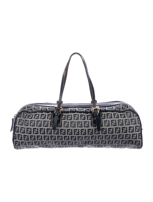 Fendi Zucchino Handle Bag Blue