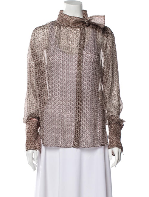 Fendi Silk Printed Blouse