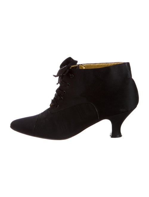 Fendi Lace-Up Boots Black