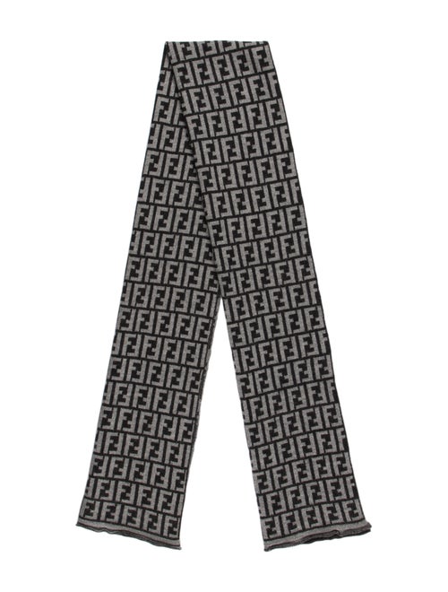 Fendi Zucca Scarf Grey