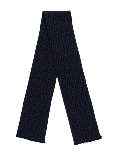Fendi Zucca Scarf Blue