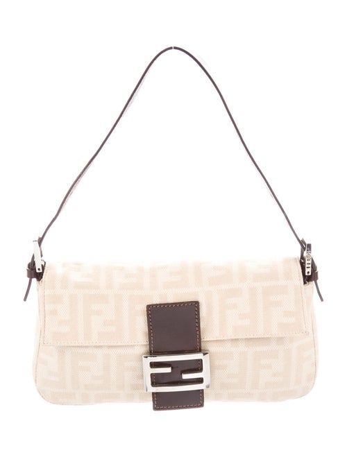 Fendi Zucca Baguette Silver