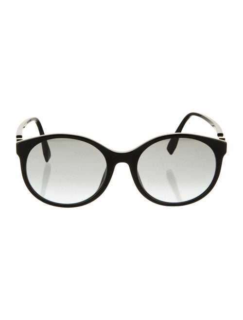 Fendi Acetate Round Sunglasses Black