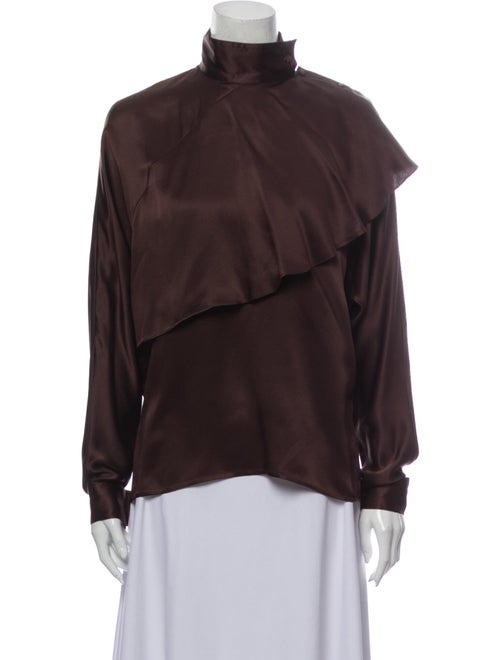 Fendi Vintage Silk Blouse Brown