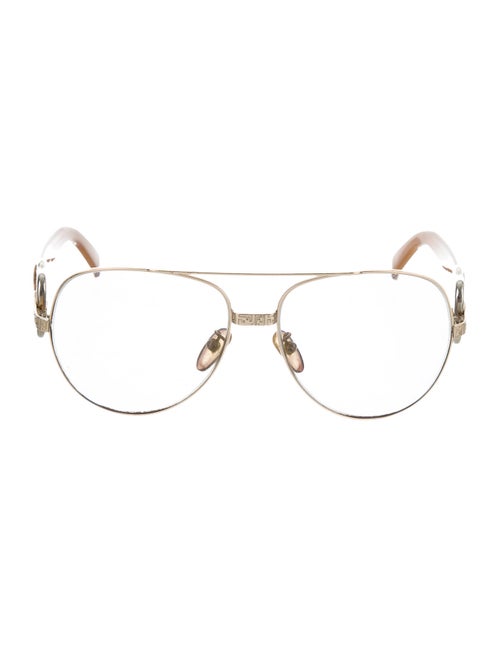 Fendi Tinted Aviator Sunglasses Gold