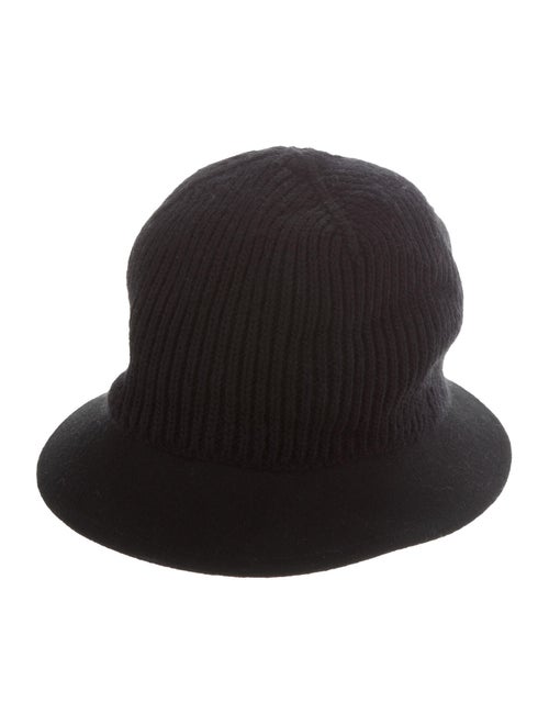 Fendi Knit Fedora Hat Black