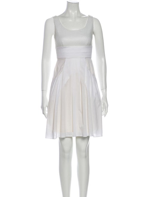 Fendi Silk Mini Dress White