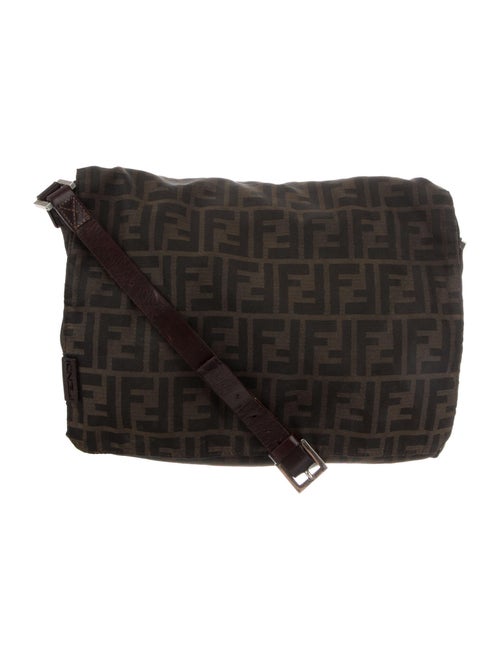 Fendi Zucca Messenger Bag Brown