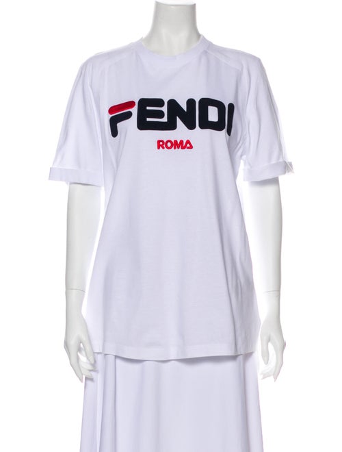 Fendi 2018 Graphic Print T-Shirt White