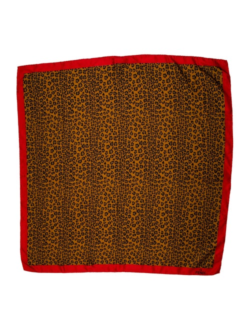 Fendi Printed Silk Scarf multicolor