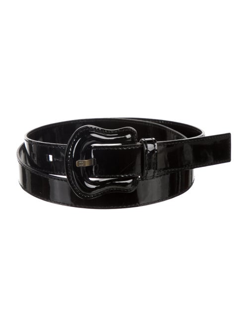 Fendi Patent Leather Waist Belt Black