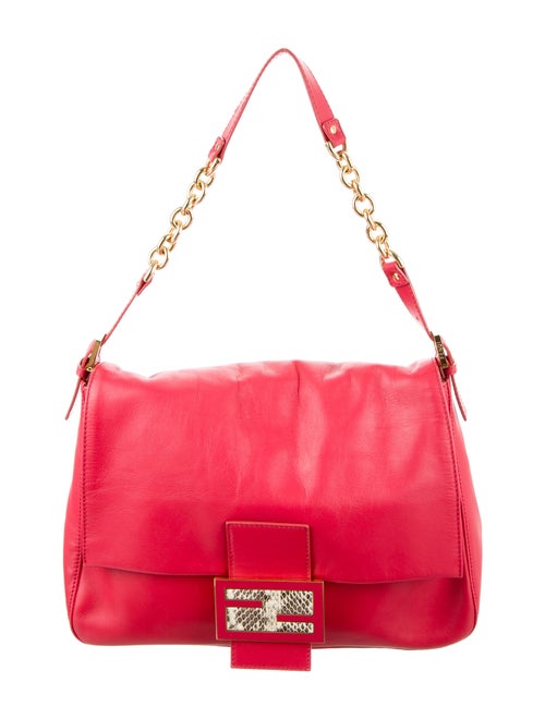 Fendi Large Chain Mama Forever Bag Red