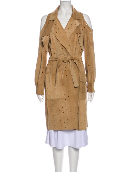 Fendi Leather Trench Coat
