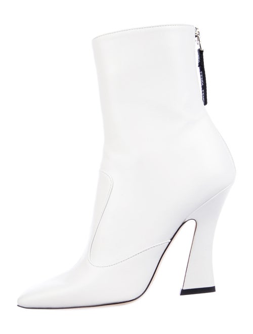 Fendi Leather Boots White