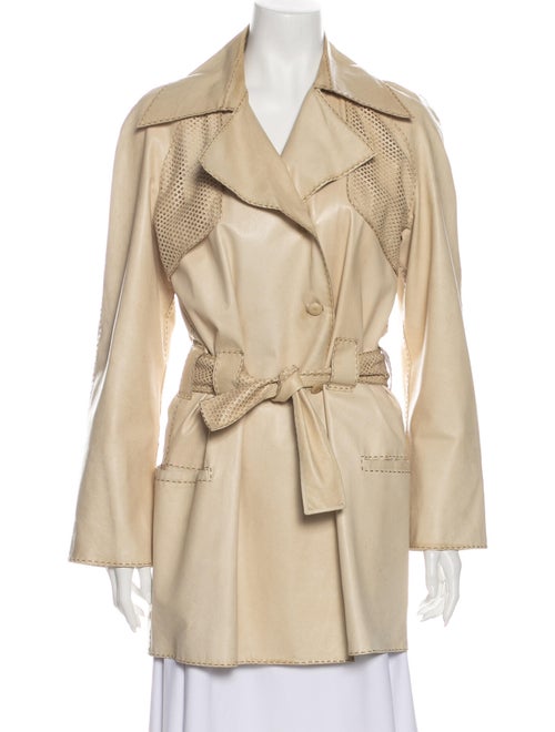 Fendi Leather Trench Coat