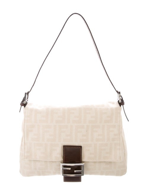 Fendi Zucca Mama Forever Baguette Silver