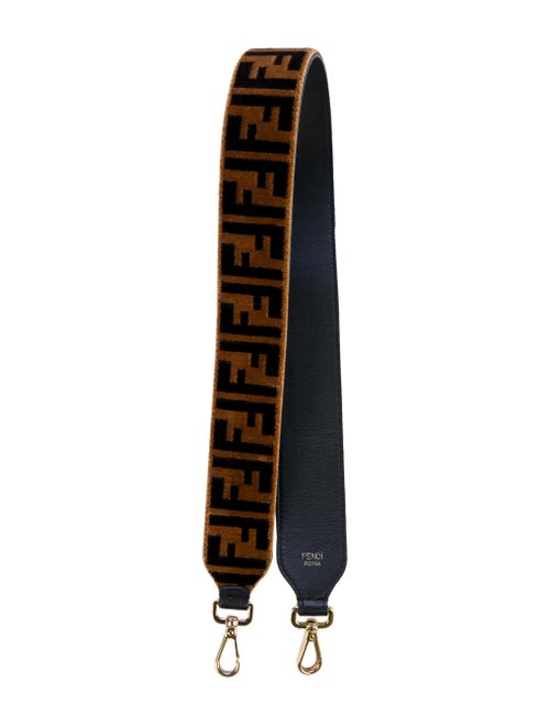 Fendi Zucca Bag Strap gold