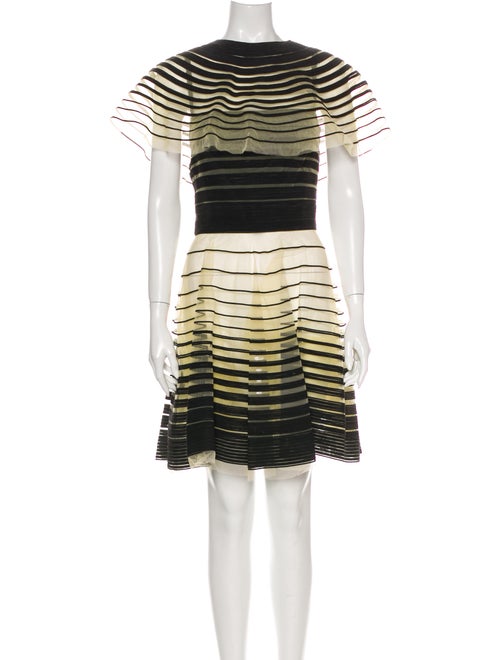 Fendi Silk Mini Dress Black