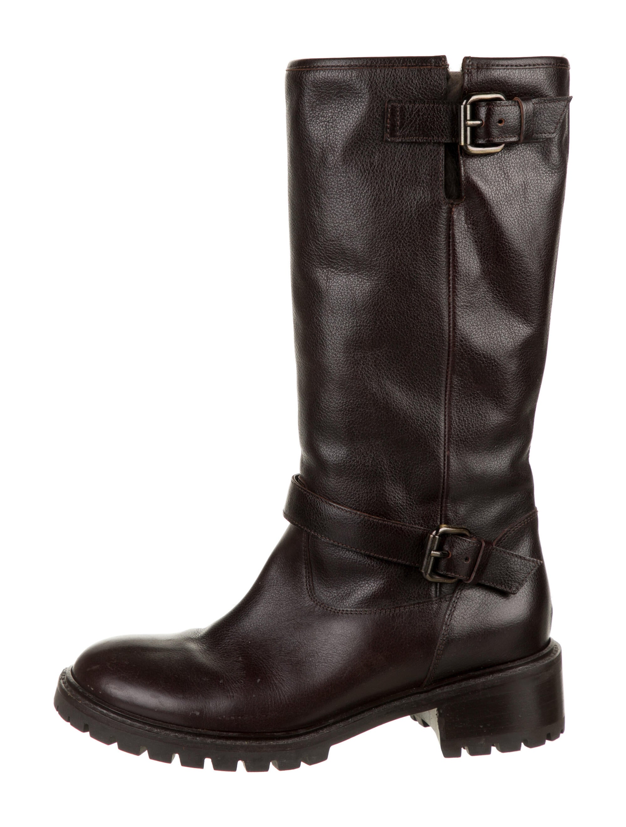 fendi shearling boots