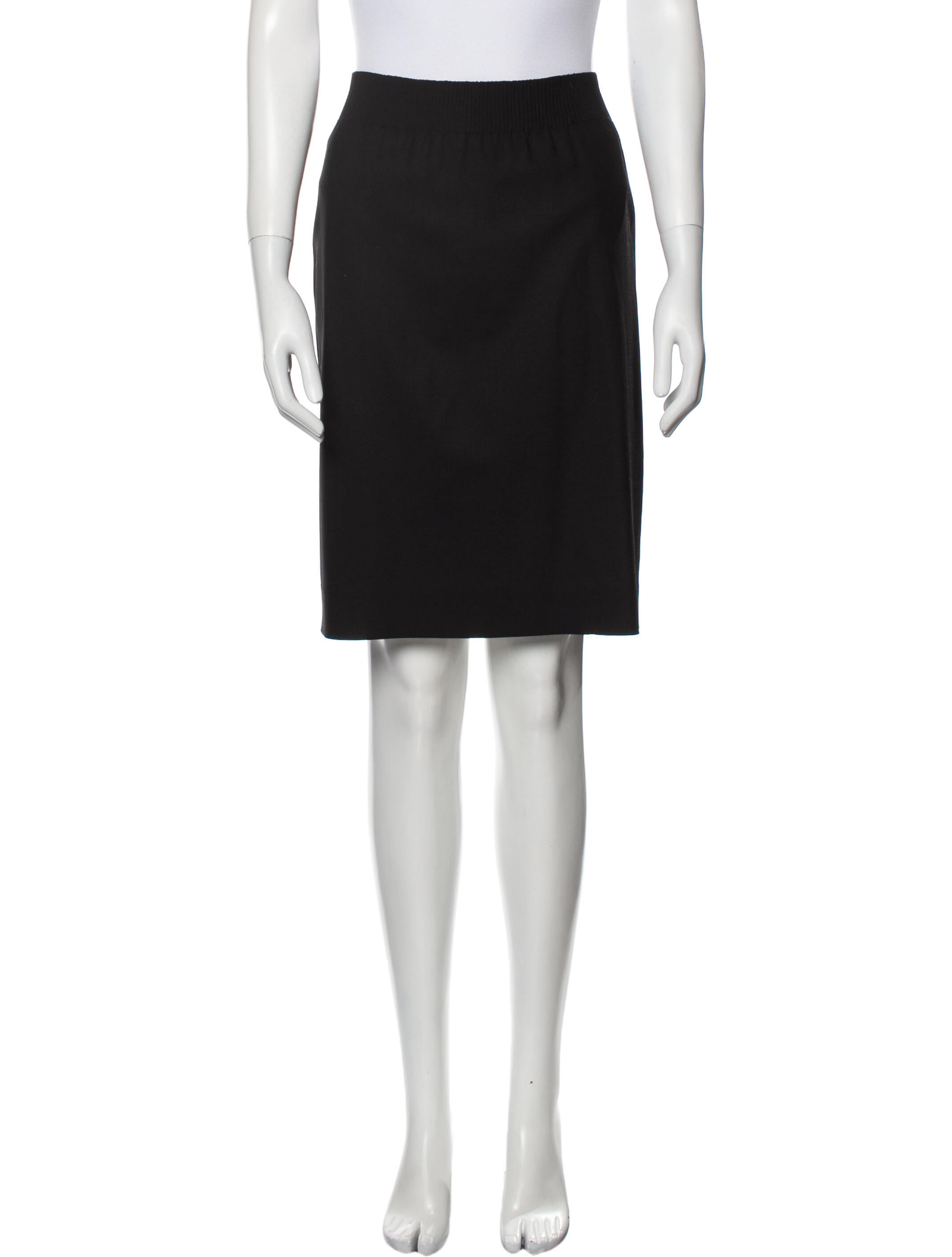 Fendi Virgin Wool Knee-Length Skirt
