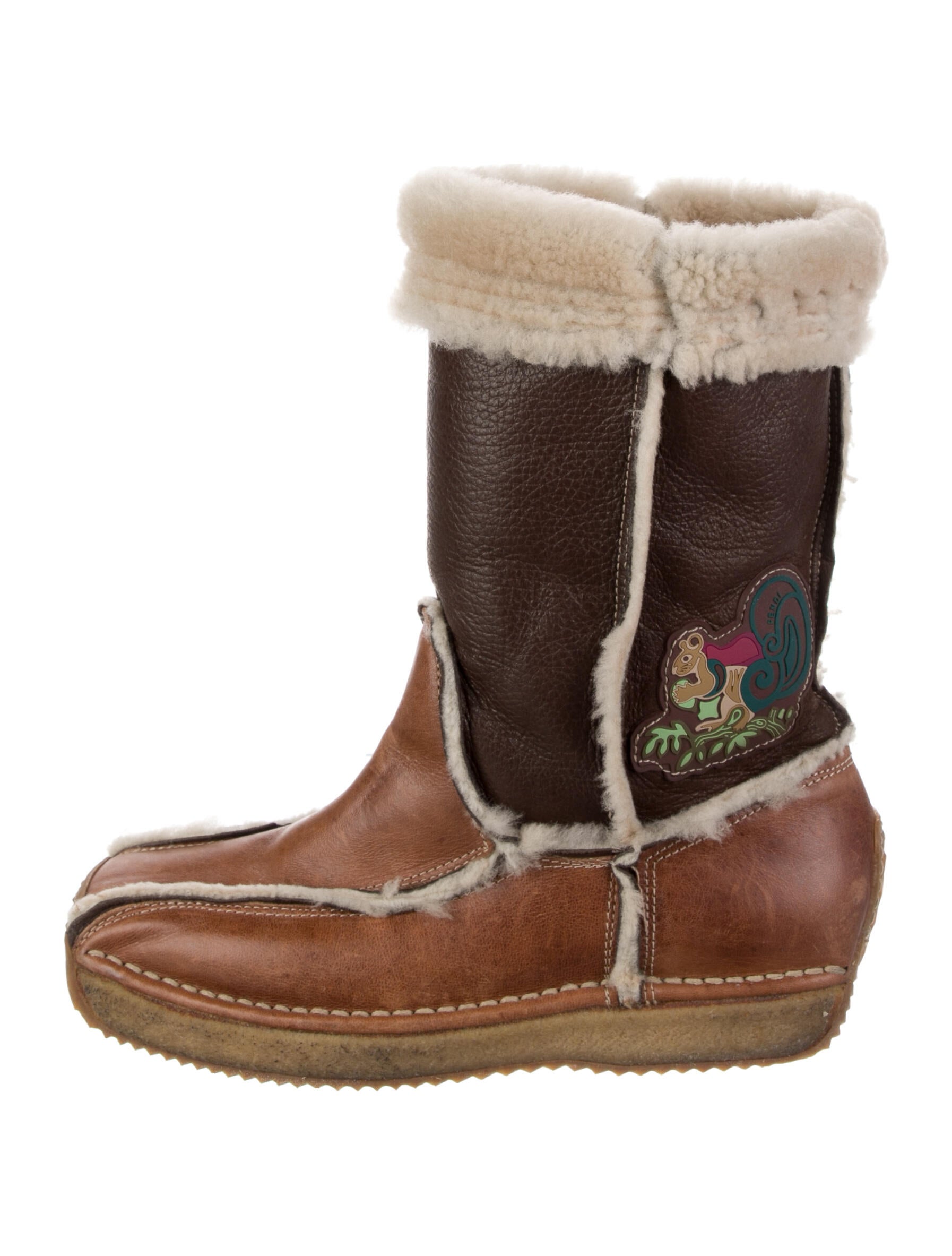 fendi ugg boots squirrel