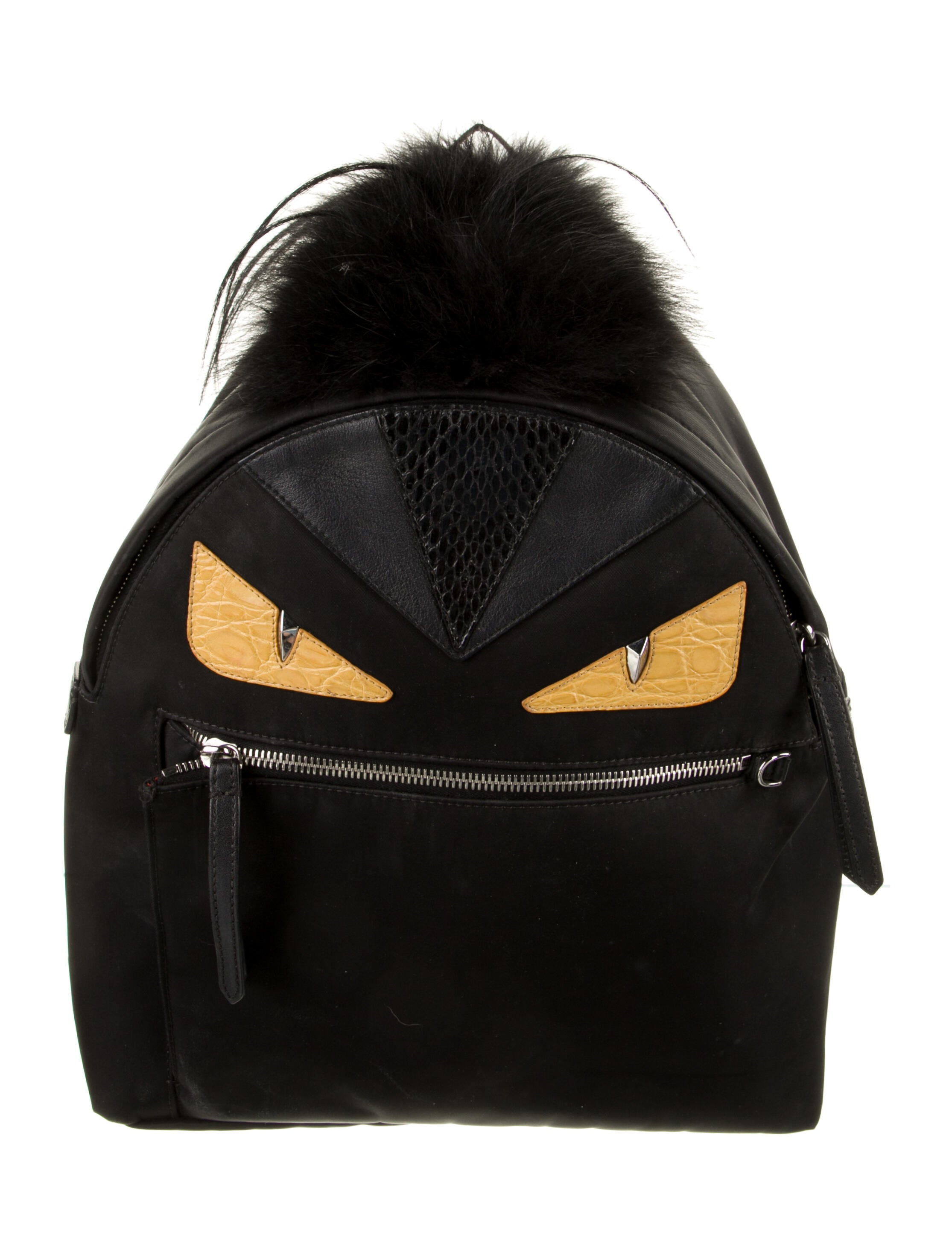 fendi black monster bag